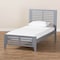 Baxton Studio Sedona Modern Grey-Finished Wood Twin Platform Bed 143-7874 - alternate 5